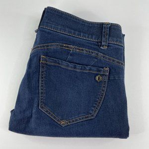 Womens Democracy ABsolution Straight Leg Denim Jeans Dark Blue Size 8